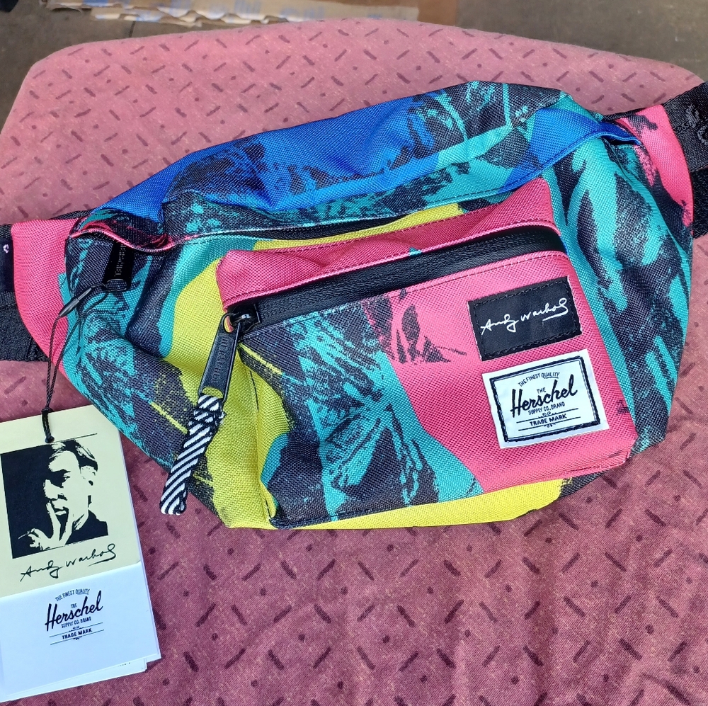 Herschel Supply and Andy Warhol waist bag in Flowers